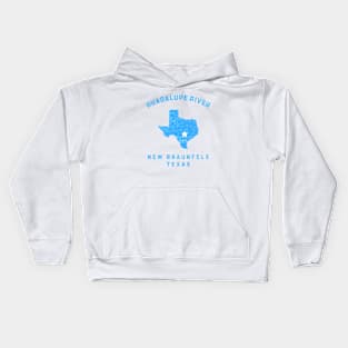 GUADALUPE RIVER NEW BRAUNFELS TEXAS Kids Hoodie